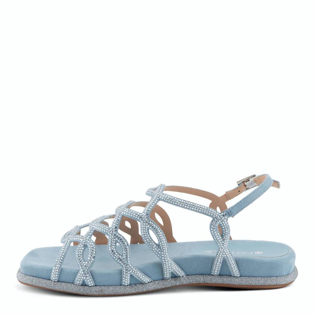 NEW PATRIZIA women's glamgloss sandal in light blue